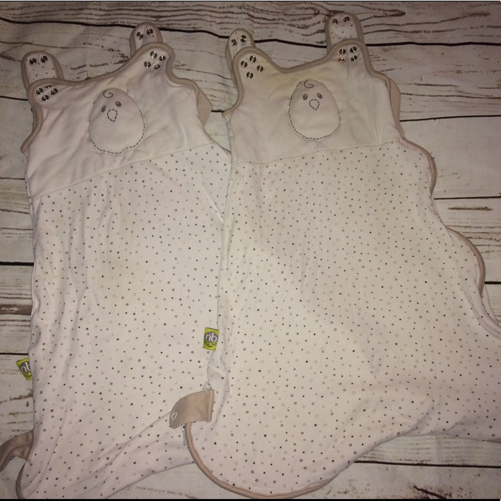 2 Nested bean sleep sacks 3-6 months